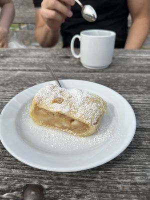 Vegan “Apfelstrudel"  at Hochleckenhaus in Schoerfling Am Attersee