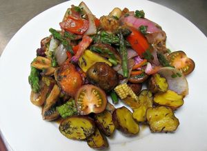 Veggie Saltado, delicious!!!
 at Yami in Lima