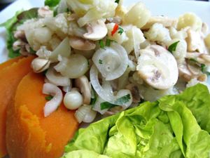 Vegan Ceviche, peruvian style at Yami in Lima