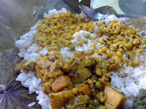 Dham at Bishnu Trackkers Cafe in Dharamshala