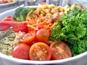 Buddha bowl at Quinoa in Las Condes