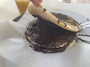 Good amount of toppings (all vegan)  at Bon Bonheur in Rhodes