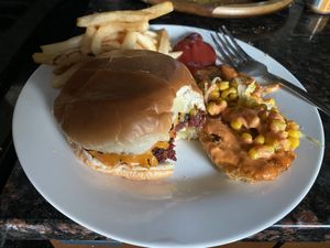 Beet Burger and Fried Green Tomatoes at Ground Control in Chicago