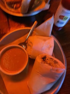 Sorry it’s blurry! Po boy! Very good!  at Ground Control in Chicago