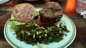 Veg-fil-a with kale salad  at the HOOT in Columbia
