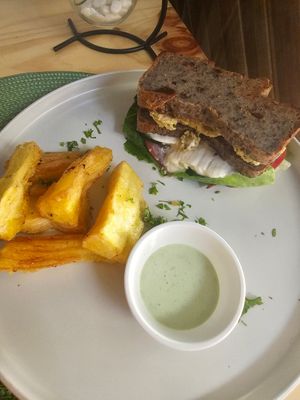 Vegan Sandwich at Lewis's House in Puerto Viejo De Talamanca