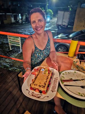 Vegan cake at Lewis's House in Puerto Viejo De Talamanca