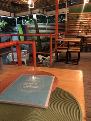 Outdoor seating   at Lewis's House in Puerto Viejo De Talamanca