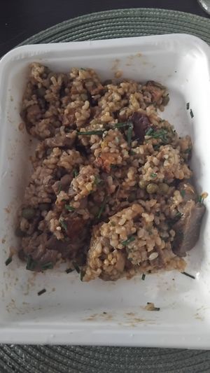 Natural rizoto s hribami at Veg Life - Einsteinova in Bratislava