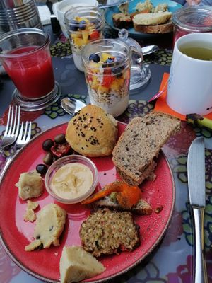 Buffet selection at La Casota in Nago-torbole