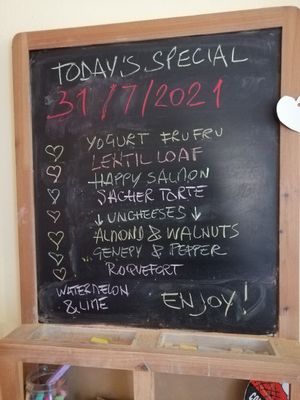 Menu at La Casota in Nago-torbole