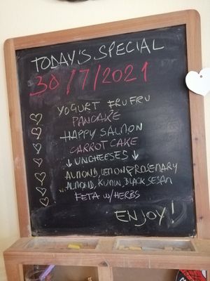 Menu at La Casota in Nago-torbole