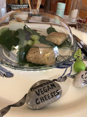 Vegan cheeses at La Casota in Nago-torbole