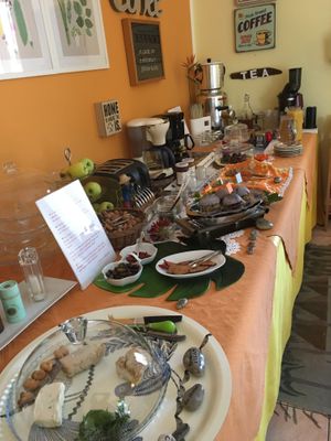 breakfast buffet at La Casota in Nago-torbole