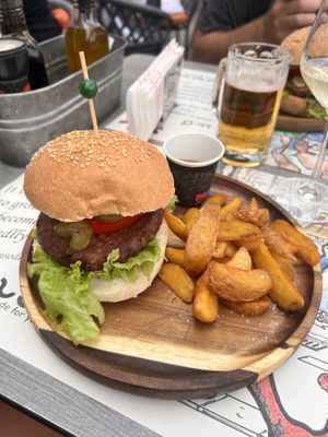 Vegan burger   at Babaluu in Budva