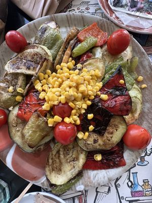 Grilled vegetables   at Babaluu in Budva