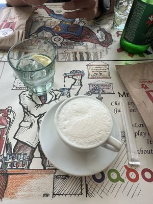 Cappuccino with soy milk  at Babaluu in Budva