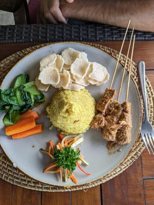 Nasi kuning at Munduk Farm House in Munduk