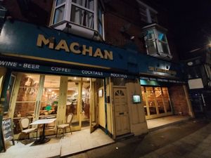 Outside at Machan Kitchen in Croydon