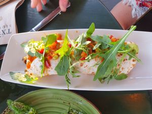 Burrito vegano at TXOTS in Empuriabrava