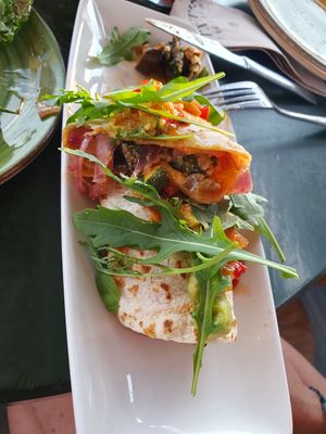 Burrito vegano at TXOTS in Empuriabrava