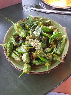 Pimientos del Padrón at TXOTS in Empuriabrava