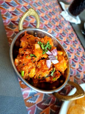 Nepalese spice potatoes at Annapurna Nepalese Restaurant in Folkestone