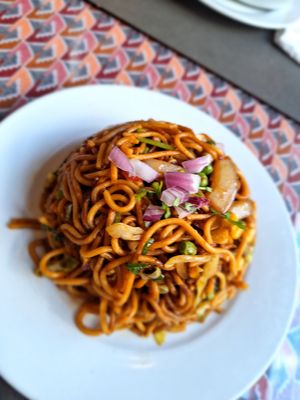 Chow mein at Annapurna Nepalese Restaurant in Folkestone