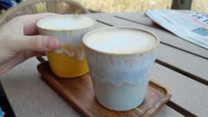 Decaf Oat Cappucino at Duincafé de Kennemerduinen in Overveen