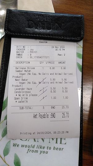  at The Daun in Bandar Seri Begawan