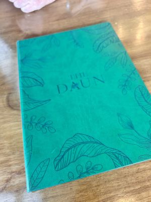 Menu  at The Daun in Bandar Seri Begawan