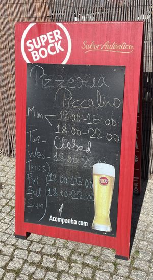 Aktuelle Öffnungszeiten   at Pizzeria Piccolino in Zambujeira Do Mar