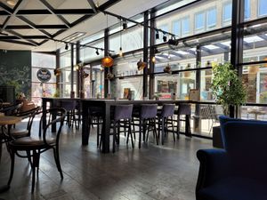 Inside  at MoeJoe's Juicebar in Uppsala