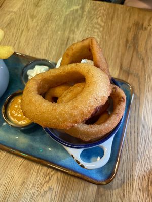 Onion Rings  at SIGGIS v/gan burger & co in Munich