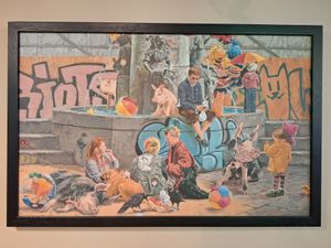 Decoration at SIGGIS v/gan burger & co in Munich