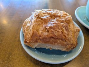Chocolate croissant at Cafe Liv in Ypsilanti