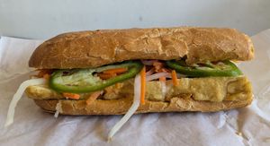 Onion Tofu Bánh Mì (no cilantro) at Portland Cà Phê in Portland