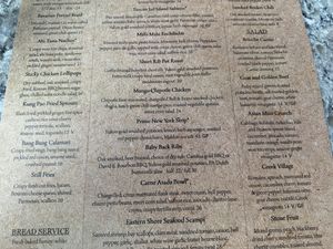 Kung pao sprouts and salads on menu  at Hidden Still Spirits in Hershey