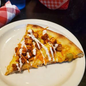 Buffalo "chicken" pizza at Slice of Vegas Pizza in Las Vegas