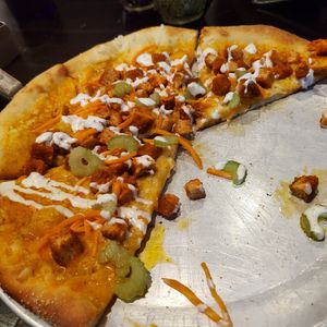 Buffalo "chicken" pizza at Slice of Vegas Pizza in Las Vegas