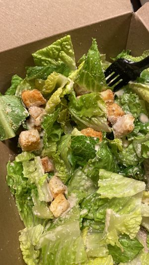 The Caesar salad is amazing !!!  at Slice of Vegas Pizza in Las Vegas