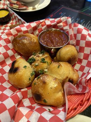 Vegan garlic knots   at Slice of Vegas Pizza in Las Vegas