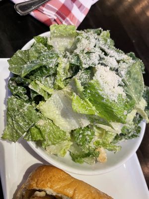 Side salad with vegan ranch and cheese  at Slice of Vegas Pizza in Las Vegas