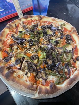 Vegan supreme   at Slice of Vegas Pizza in Las Vegas