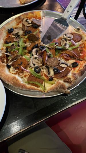 Supreme pizza (12”)  at Slice of Vegas Pizza in Las Vegas