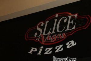 Sign at Slice of Vegas Pizza in Las Vegas