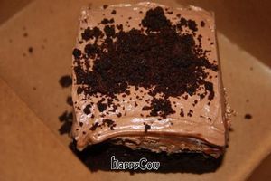 Vegan chocolate peanut butter cake  at Slice of Vegas Pizza in Las Vegas