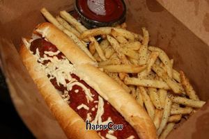 Vegan meatball sub at Slice of Vegas Pizza in Las Vegas