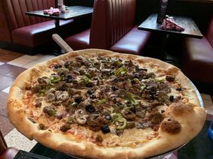 18" Vegan Supreme! at Slice of Vegas Pizza in Las Vegas