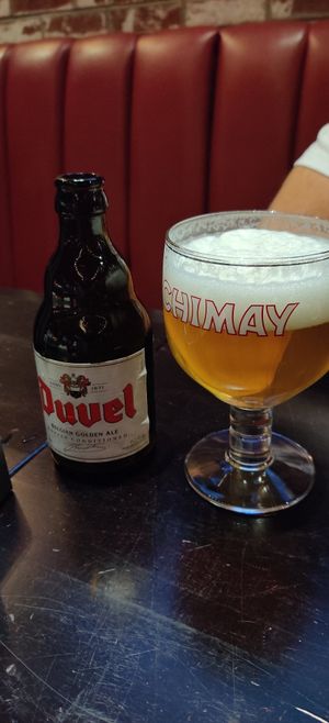 Duvel beer at Slice of Vegas Pizza in Las Vegas